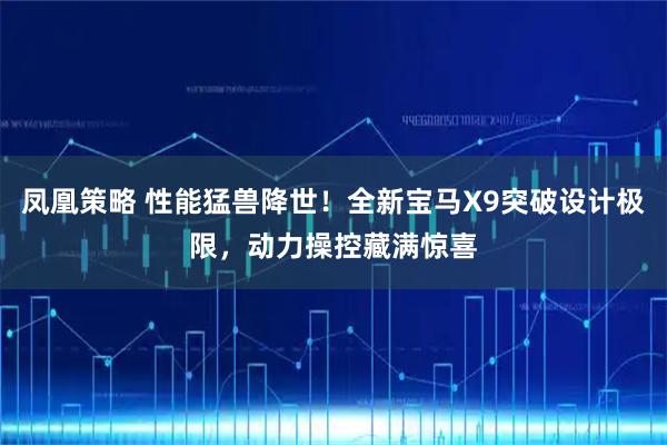 凤凰策略 性能猛兽降世！全新宝马X9突破设计极限，动力操控藏满惊喜