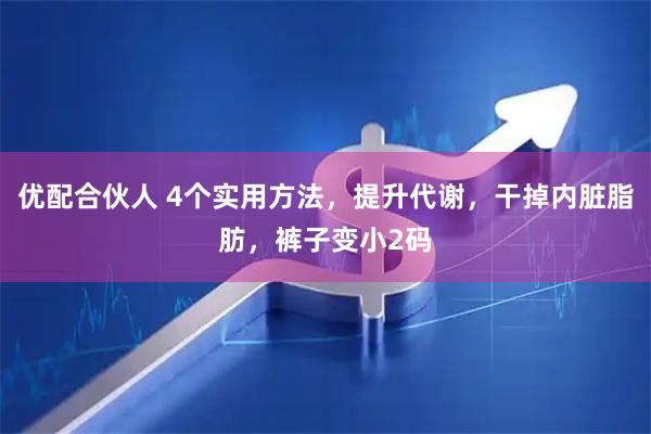 优配合伙人 4个实用方法，提升代谢，干掉内脏脂肪，裤子变小2码